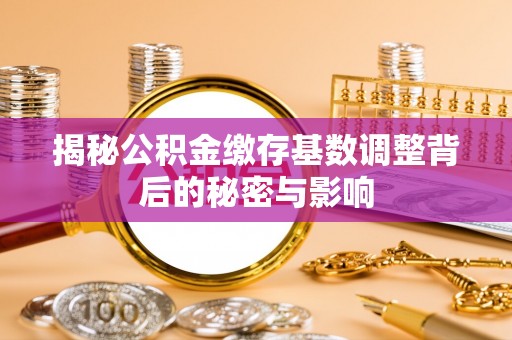 嘉义揭秘公积金缴存基数调整背后的秘密与影响