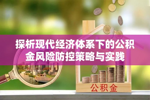 嘉义探析现代经济体系下的公积金风险防控策略与实践
