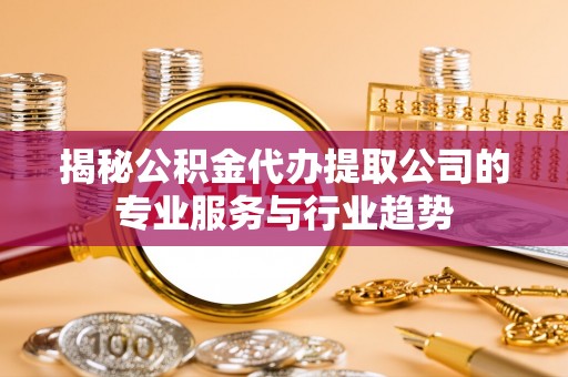 嘉义揭秘公积金代办提取公司的专业服务与行业趋势